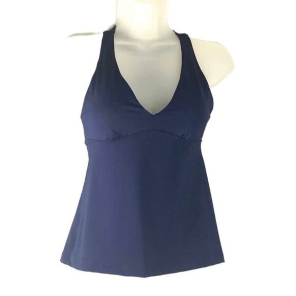 Athleta Womens Plunge Swim Tankini Swim Tank  UPF 50+ Beach Vacation Small - Picture 2 of 7